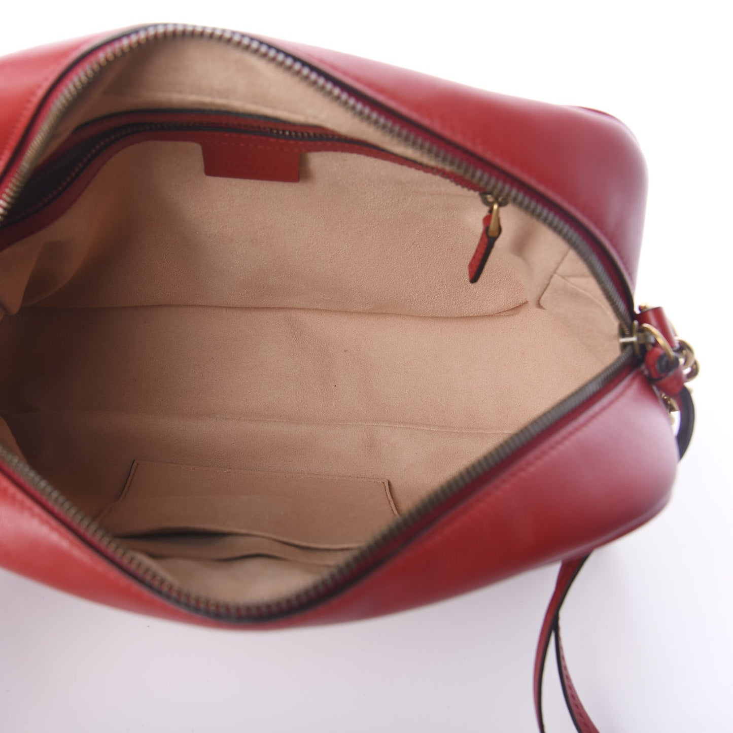 Calfskin Matelasse Medium GG Marmont Chain Shoulder Bag Hibiscus Red