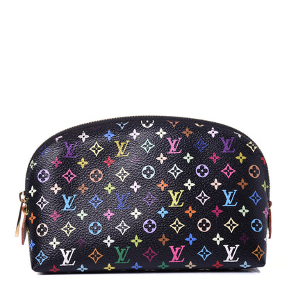 Louis Vuitton Monogram Multicolor Cosmetic Pouch Black Grenade 1 of 9