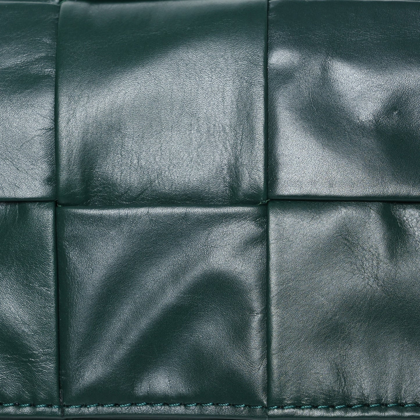 Paper Calfskin Intrecciato Cassette Belt Bag Raintree