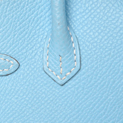 Hermes Epsom Micro Birkin 15 Celeste 12 of 29