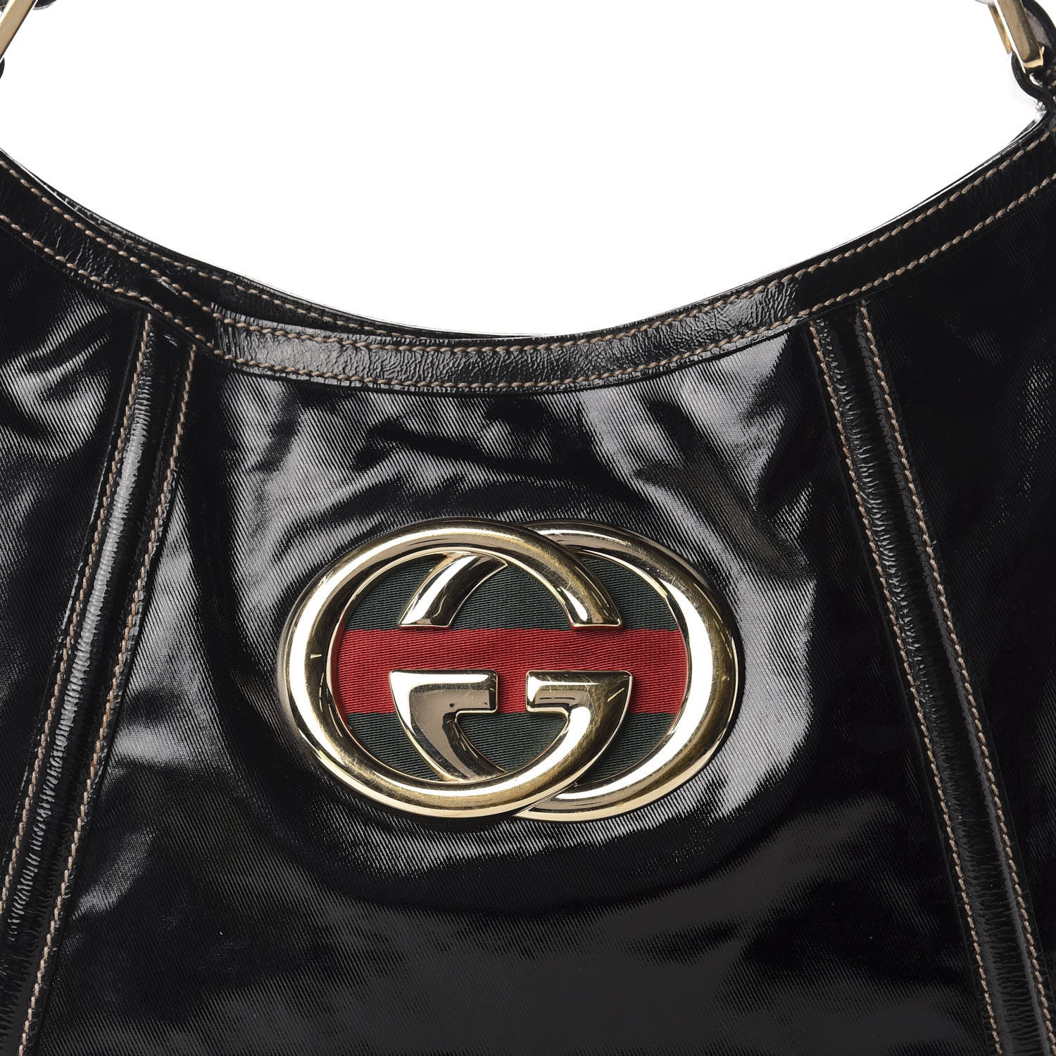 Gucci Dialux Medium Britt Shoulder Bag Black 10 of 10
