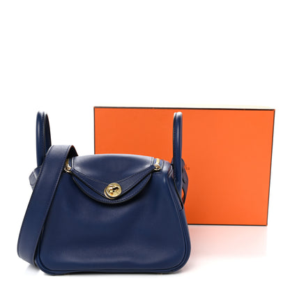 Hermes Swift Mini Lindy 20 Bleu Saphir 10 of 10
