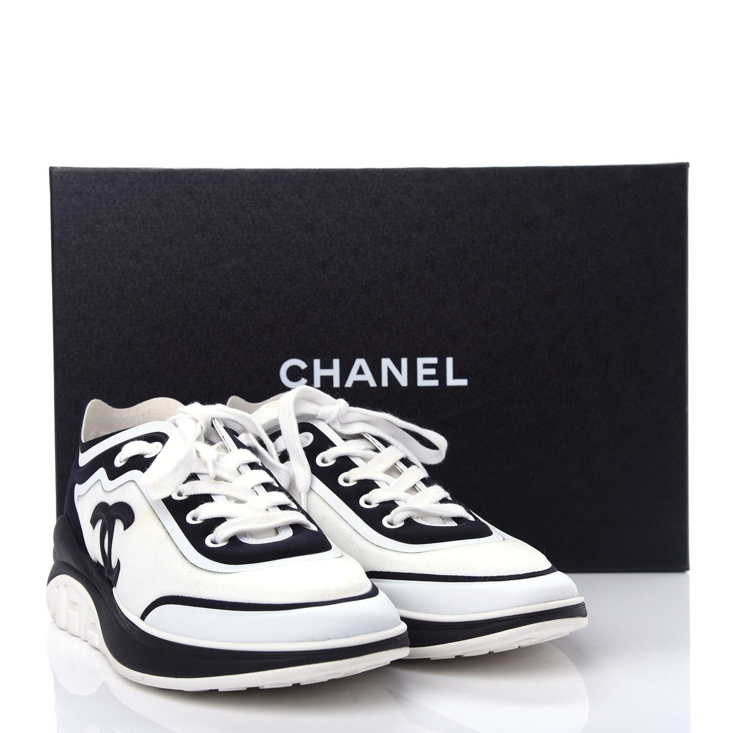 Lycra Womens CC Sneakers 36.5 White Black