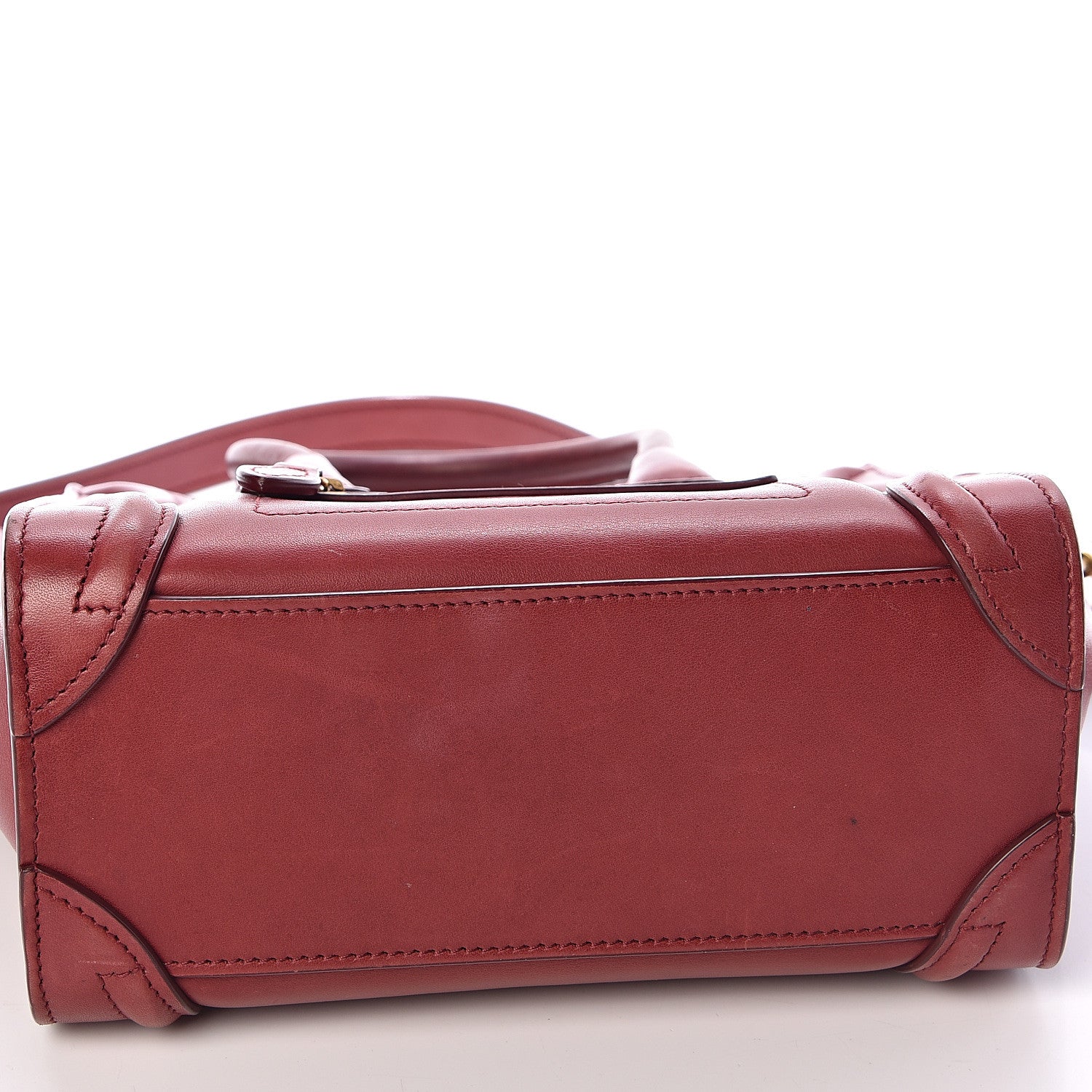 Celine Smooth Calfskin Nano Luggage Red 11 of 14