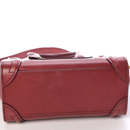 Celine Smooth Calfskin Nano Luggage Red 11 of 14