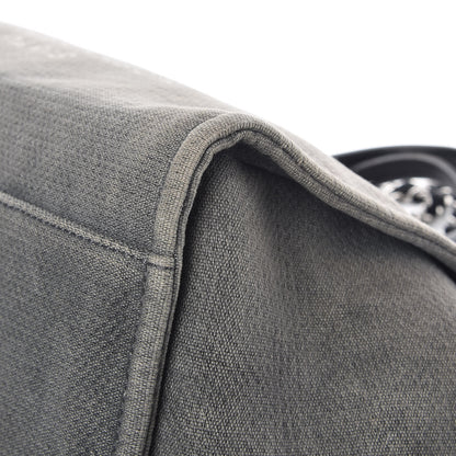 Chanel Canvas Deauville Large Tote Grey 10 of 13