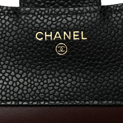 Chanel Caviar Quilted Compact Flap Wallet Black 6 of 8