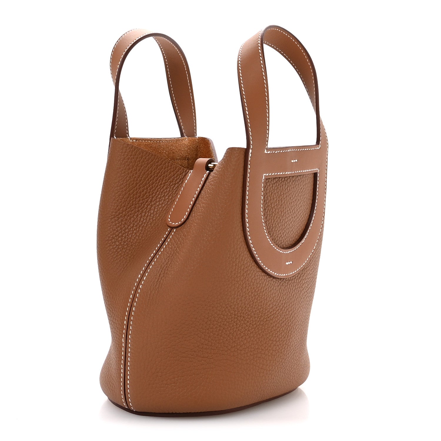 Hermes Taurillon Clemence Swift In-The-Loop 18 Bag Gold 3 of 11
