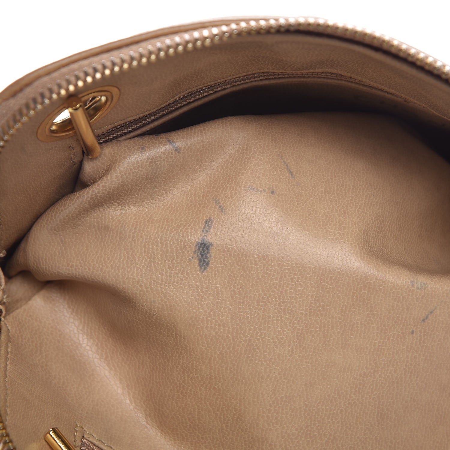 Chanel Lambskin Quilted Shoulder Bag Beige 16 of 21