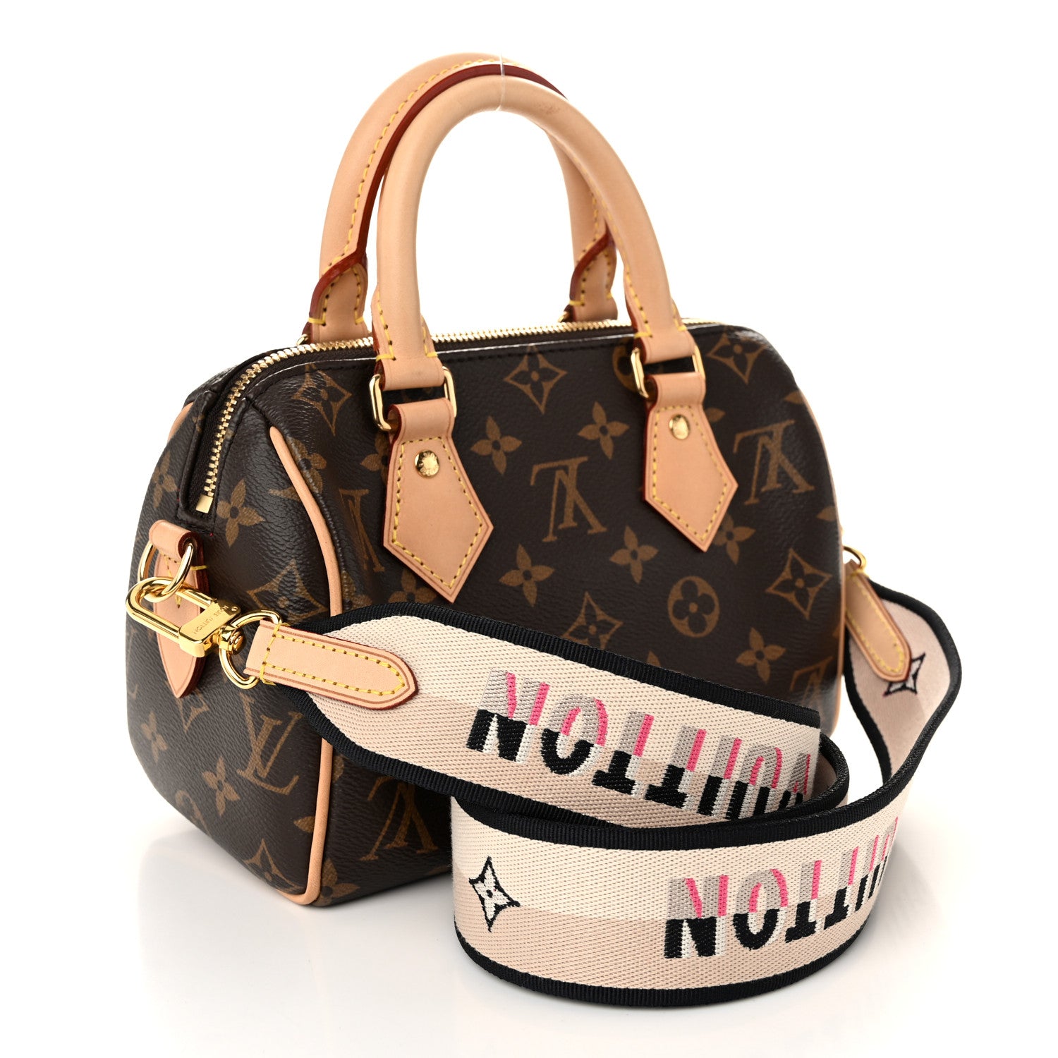 Louis Vuitton Monogram Speedy Bandouliere 20 Black 3 of 9