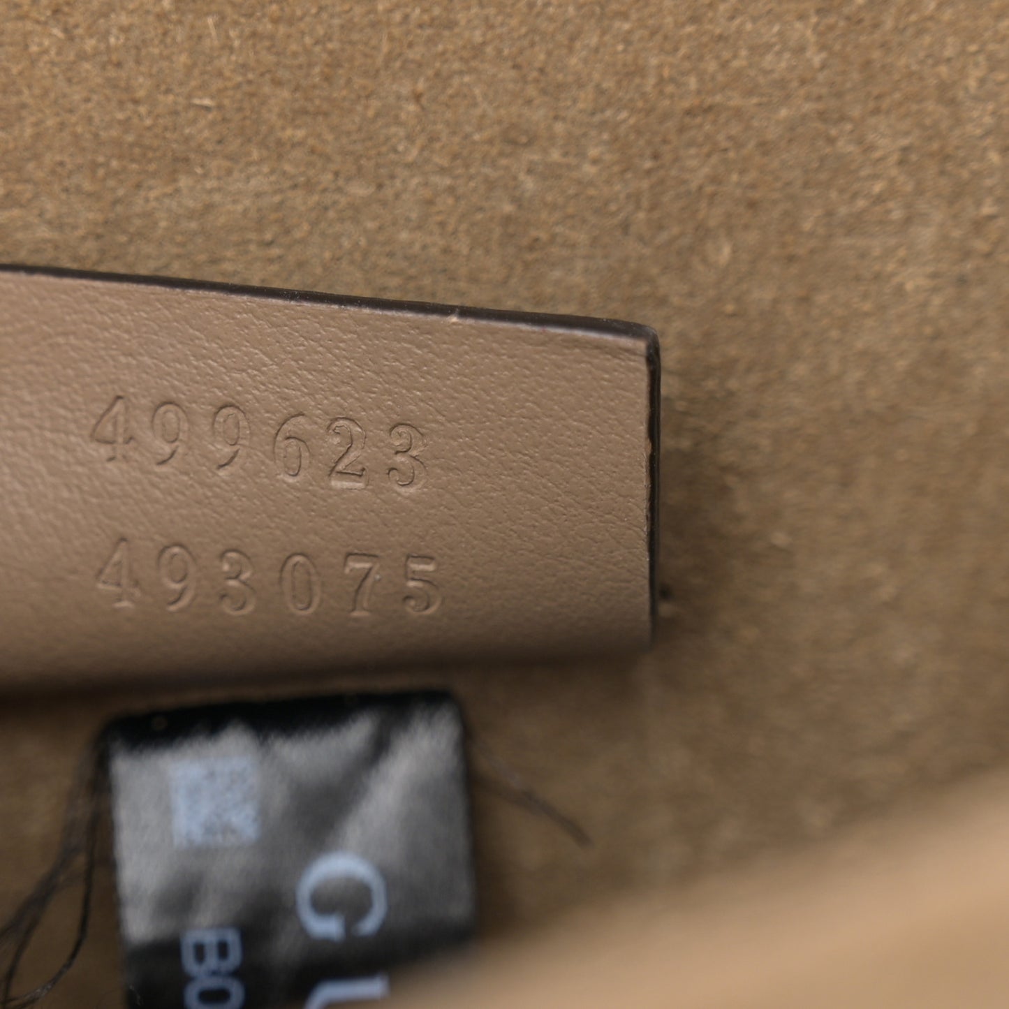 GG Supreme Monogram Suede Crystal Small Dionysus Shoulder Bag Taupe