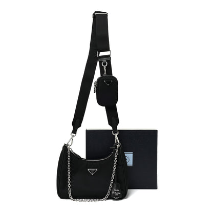 Prada Nylon Re-Edition 2005 Shoulder Bag Black 22 of 22