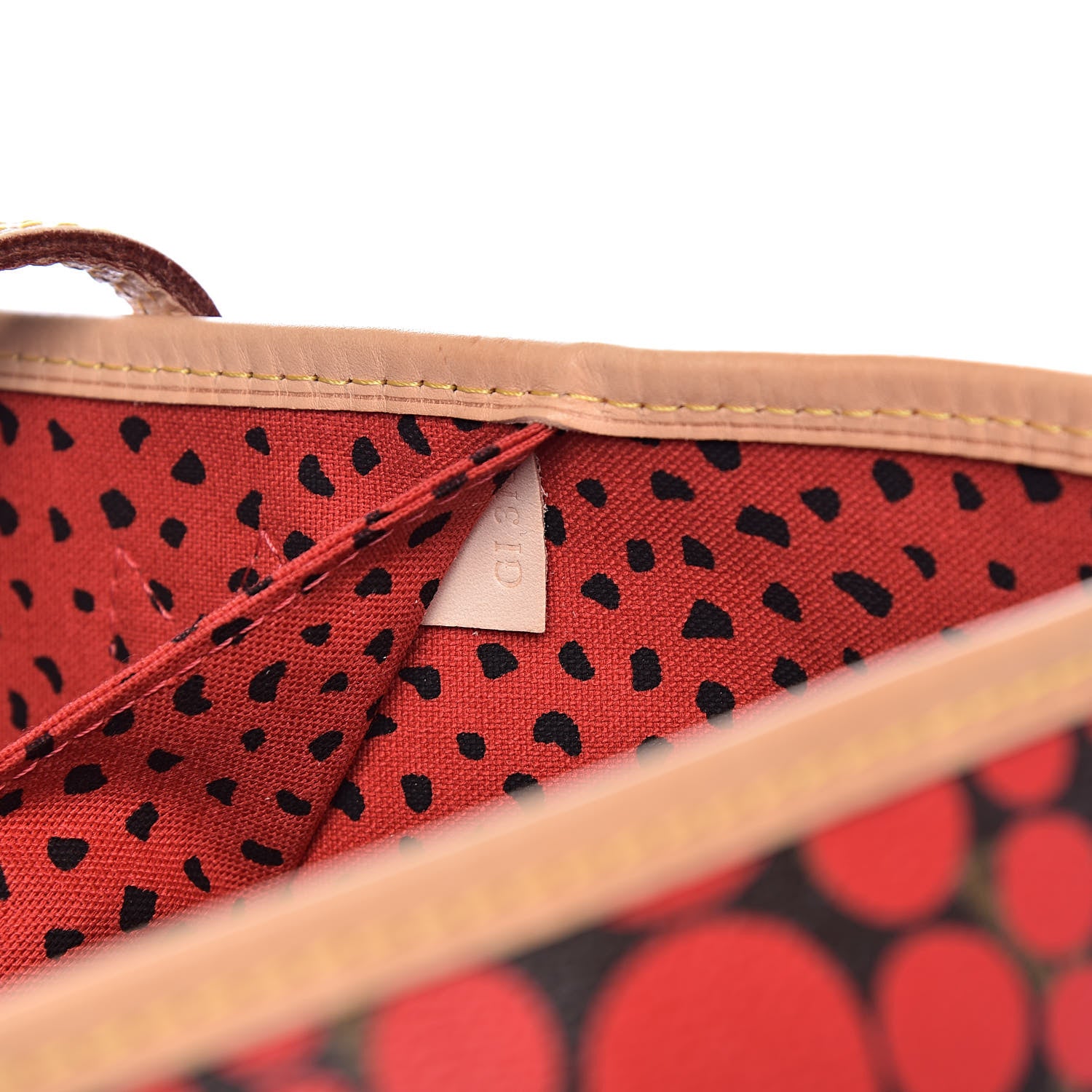 Louis Vuitton Monogram Kusama Waves Neverfull MM Red 7 of 11