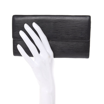 Louis Vuitton Epi Sarah Wallet Black 2 of 15