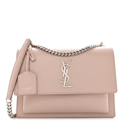 Saint Laurent Calfskin Medium Monogram Sunset Marble Pink 1 of 13