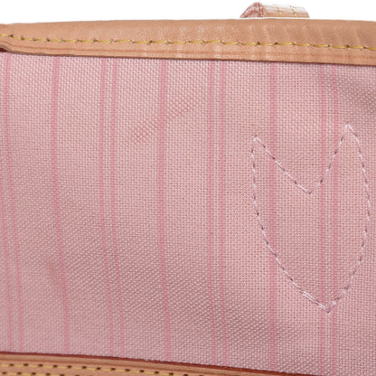 Louis Vuitton Damier Azur Neo Neverfull MM Rose Ballerine 10 of 11
