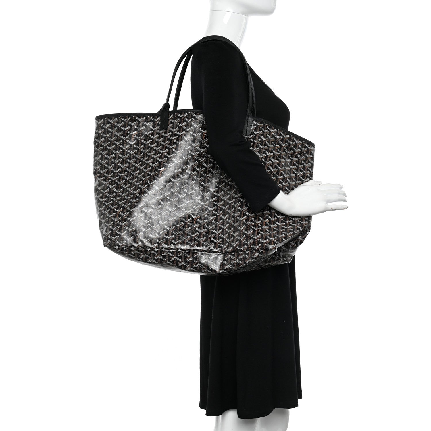 Goyard Goyardine Saint Louis GM Black 2 of 9