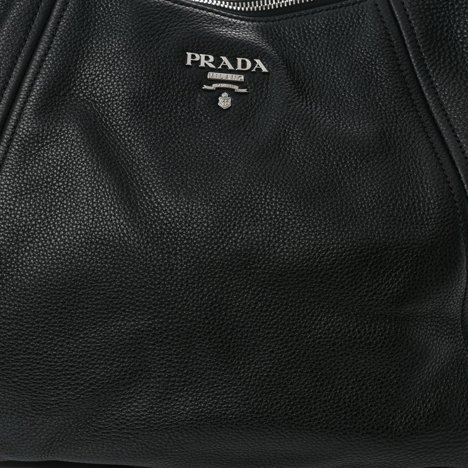 Prada Vitello Phenix Hobo Black 8 of 12