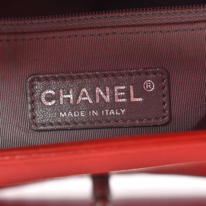 Chanel Calfskin Double Stitch New Medium Boy Flap Red 6 of 24