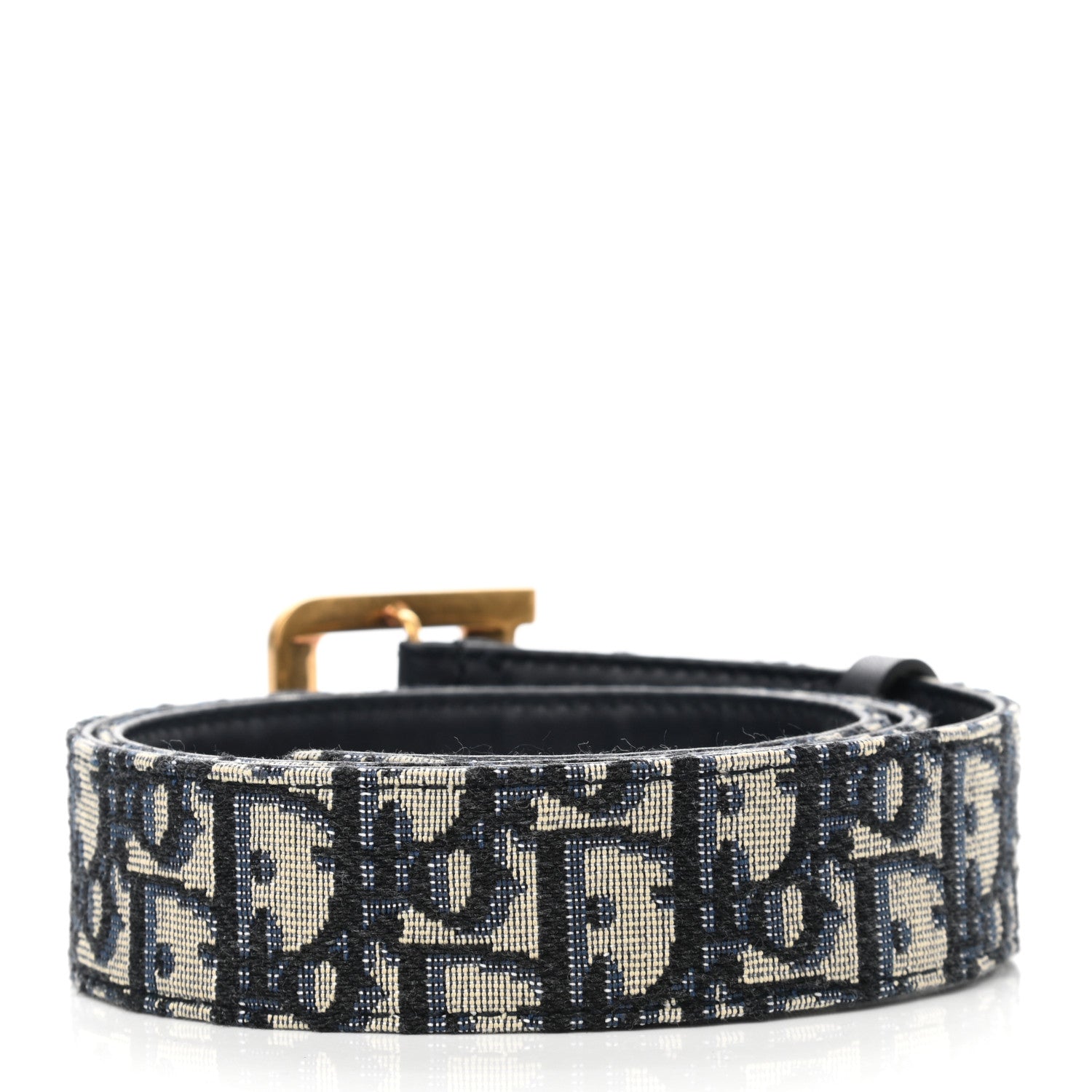 Christian Dior Oblique Diorquake Belt 85 Blue Multi 2 of 6