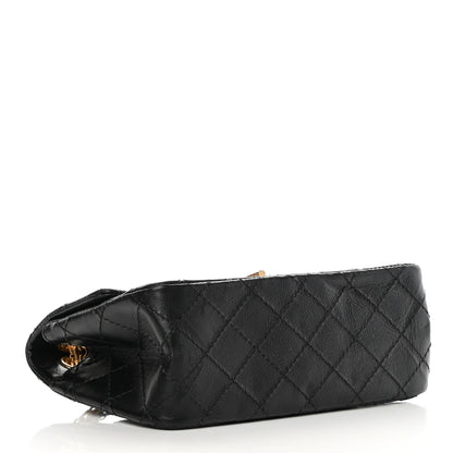 Chanel Aged Calfskin Quilted 2.55 Reissue Mini Flap Black 4 of 10