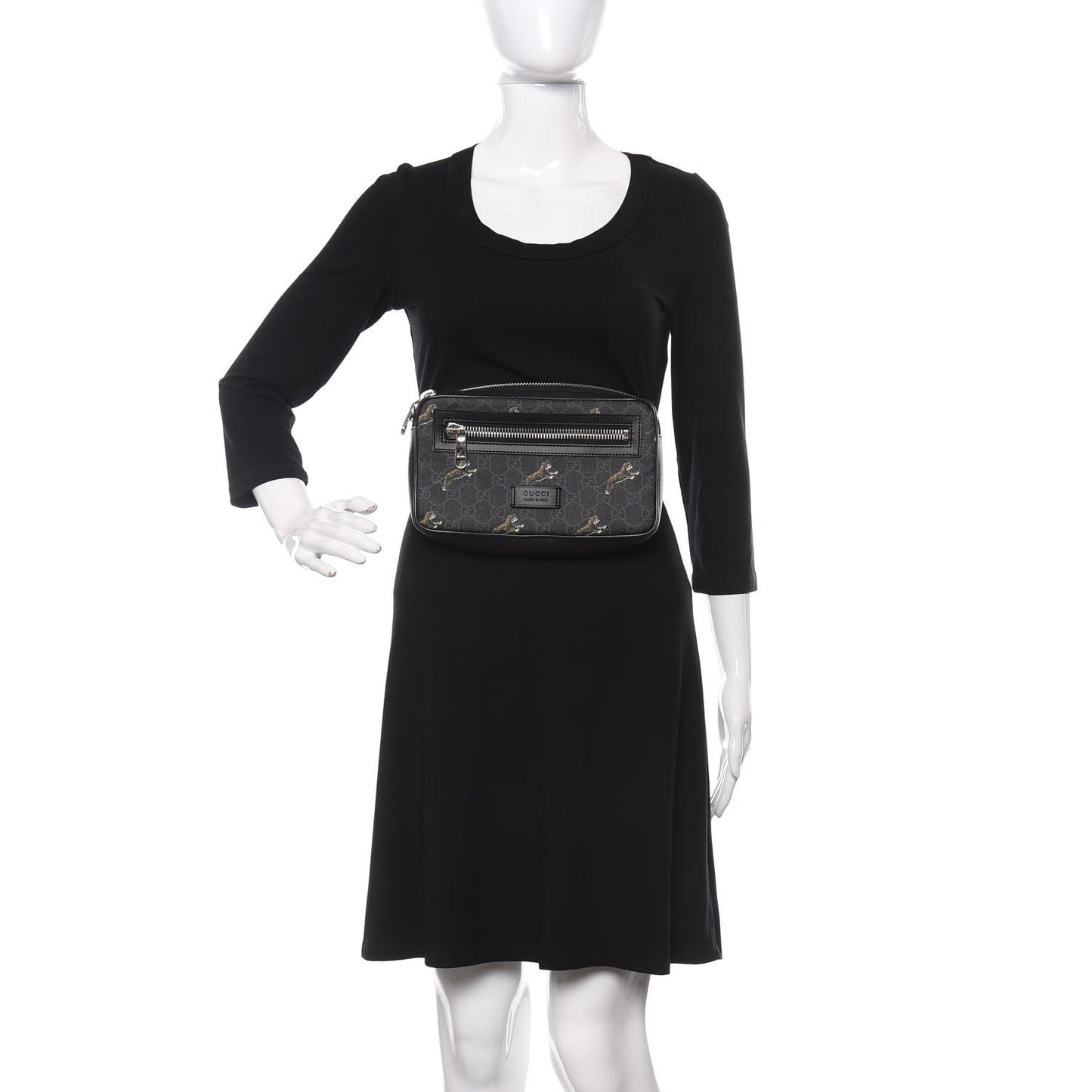 Soft GG Supreme Monogram Tigers Belt Bag Black Multicolor