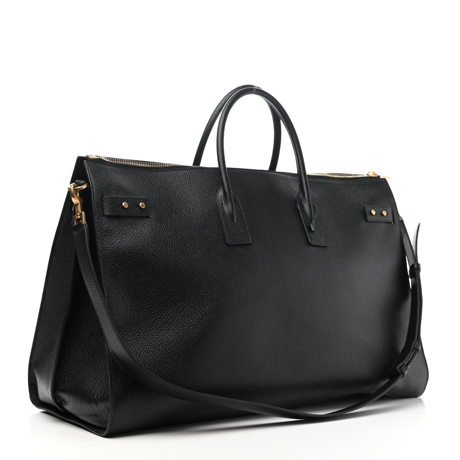 Saint Laurent Grained Calfskin 72H Sac De Jour Black 2 of 10