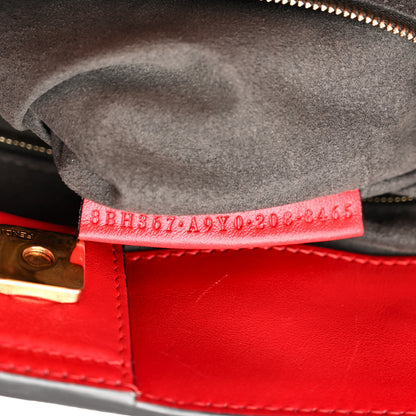 Fendi Vitello Glacier Small FF Tote Rosso Cardinale 7 of 10