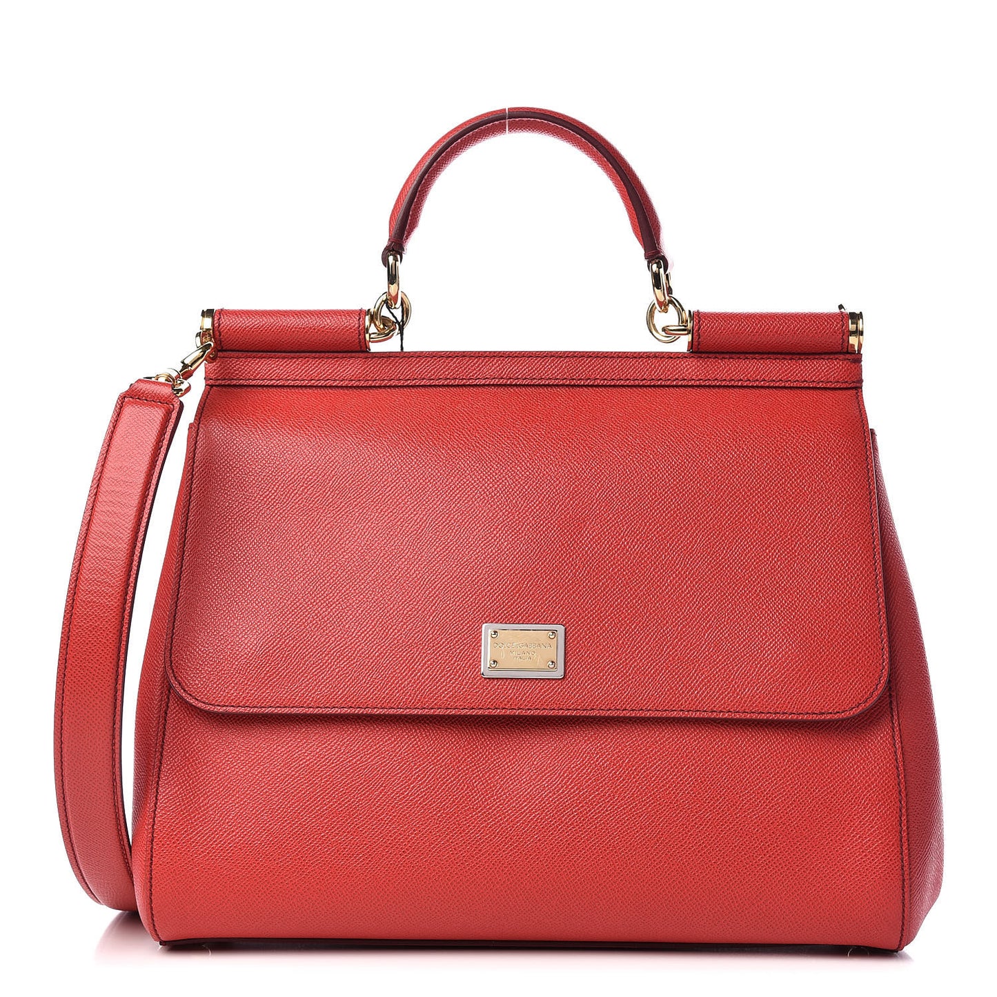 Dauphine Large Miss Sicily Satchel Rosso