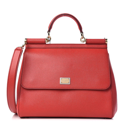 Dolce & Gabbana Dauphine Large Miss Sicily Satchel Rosso 1 of 8