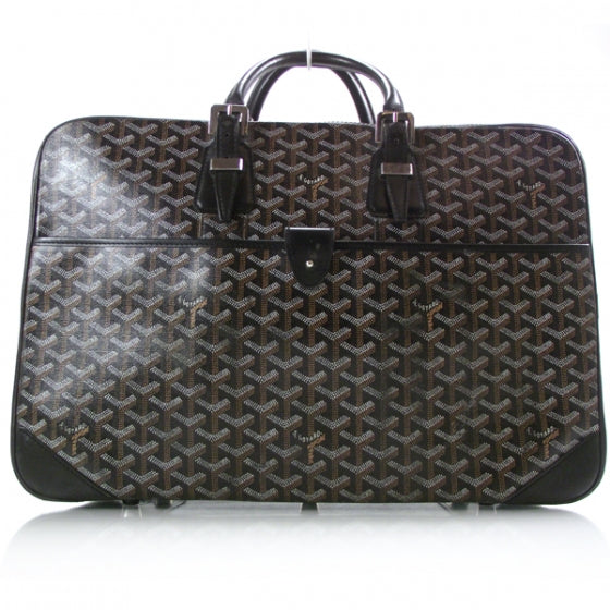Goyardine Majordome 45 Soft Suitcase Black