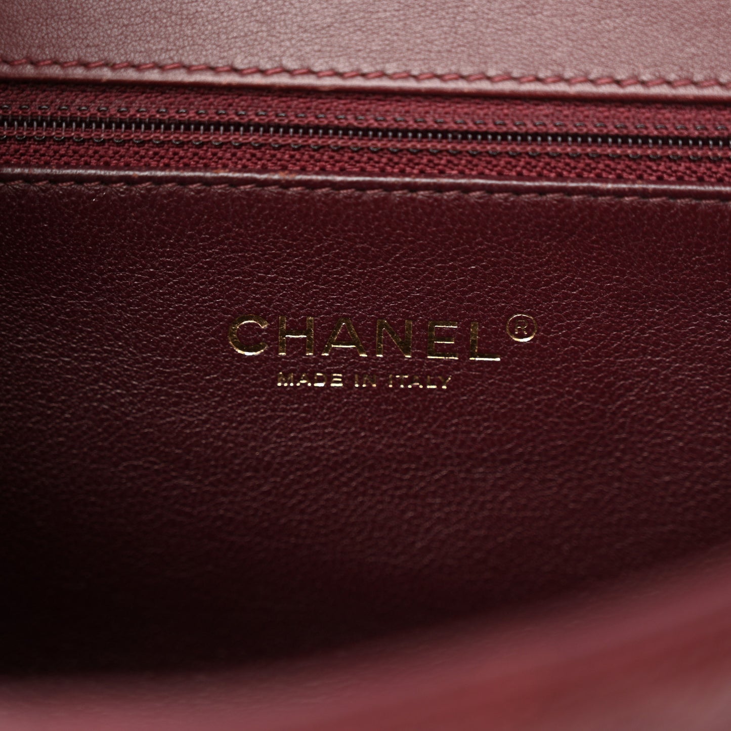 Caviar Quilted Medium CC Filigree Flap Burgundy