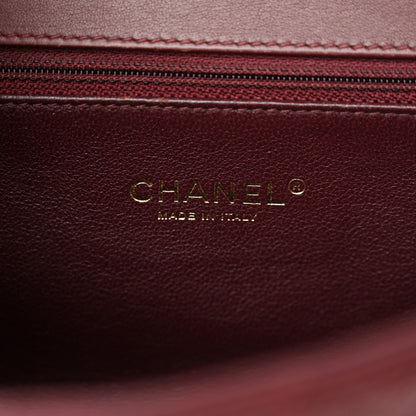 Chanel Caviar Quilted Medium CC Filigree Flap Burgundy 6 of 14