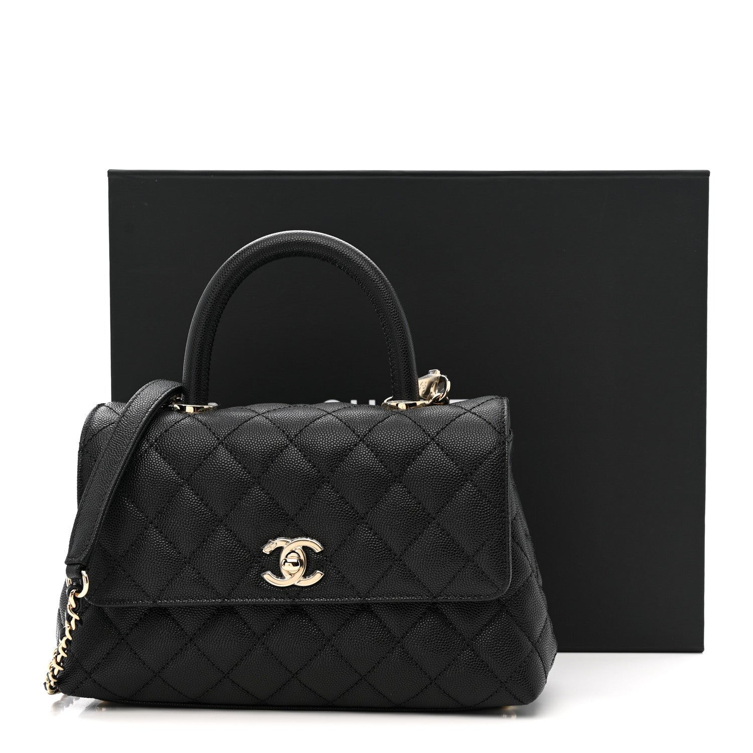 Chanel Caviar Quilted Mini Coco Handle Flap Black 11 of 11