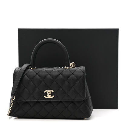 Chanel Caviar Quilted Mini Coco Handle Flap Black 11 of 11