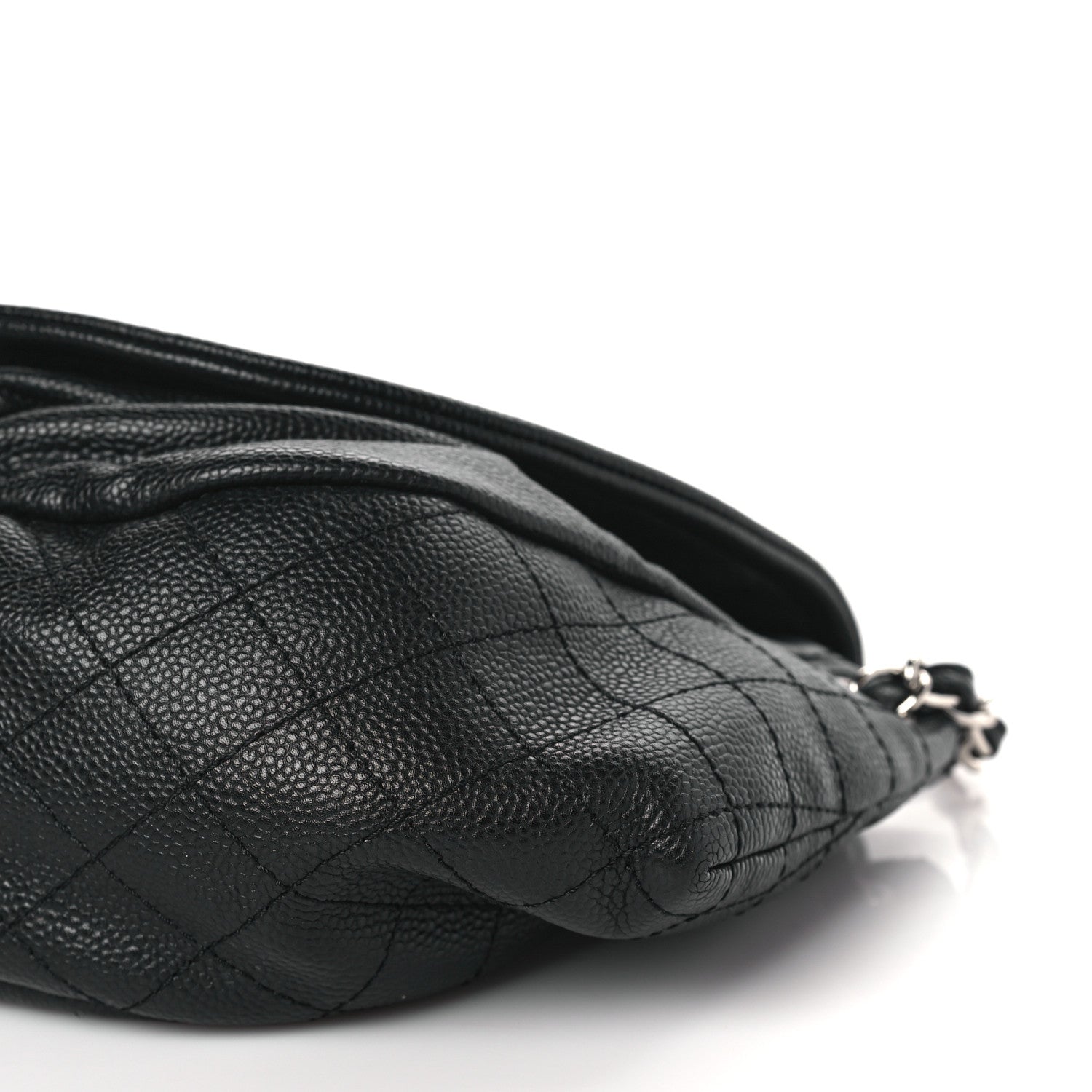 Chanel Caviar Large Half Moon Flap Black 9 of 10