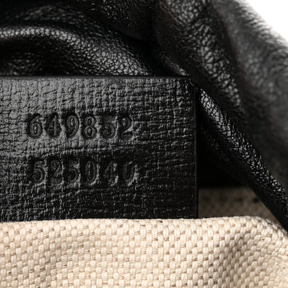 Gucci Wicker Horsebit 1955 Bucket Bag Natural Black 7 of 10