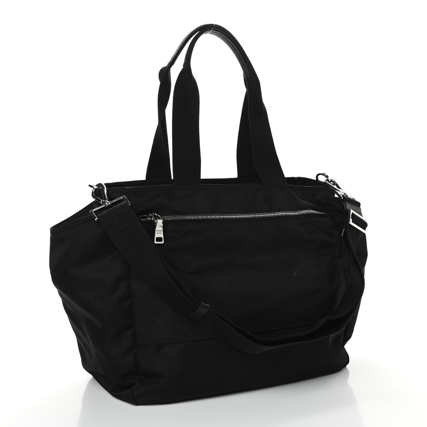 Prada Tessuto Nylon Diaper Bag Black 3 of 10