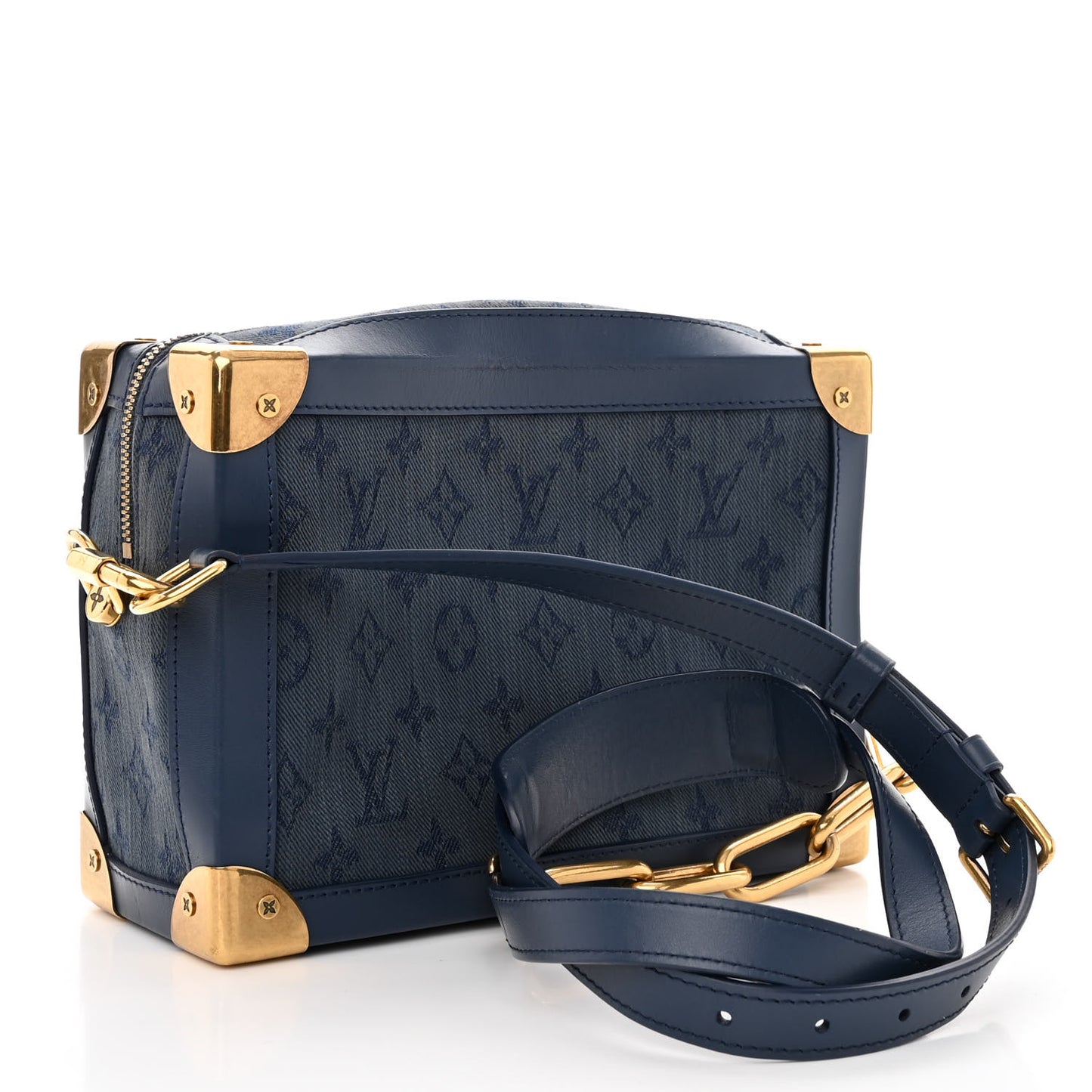 Denim Monogram Soft Trunk Navy