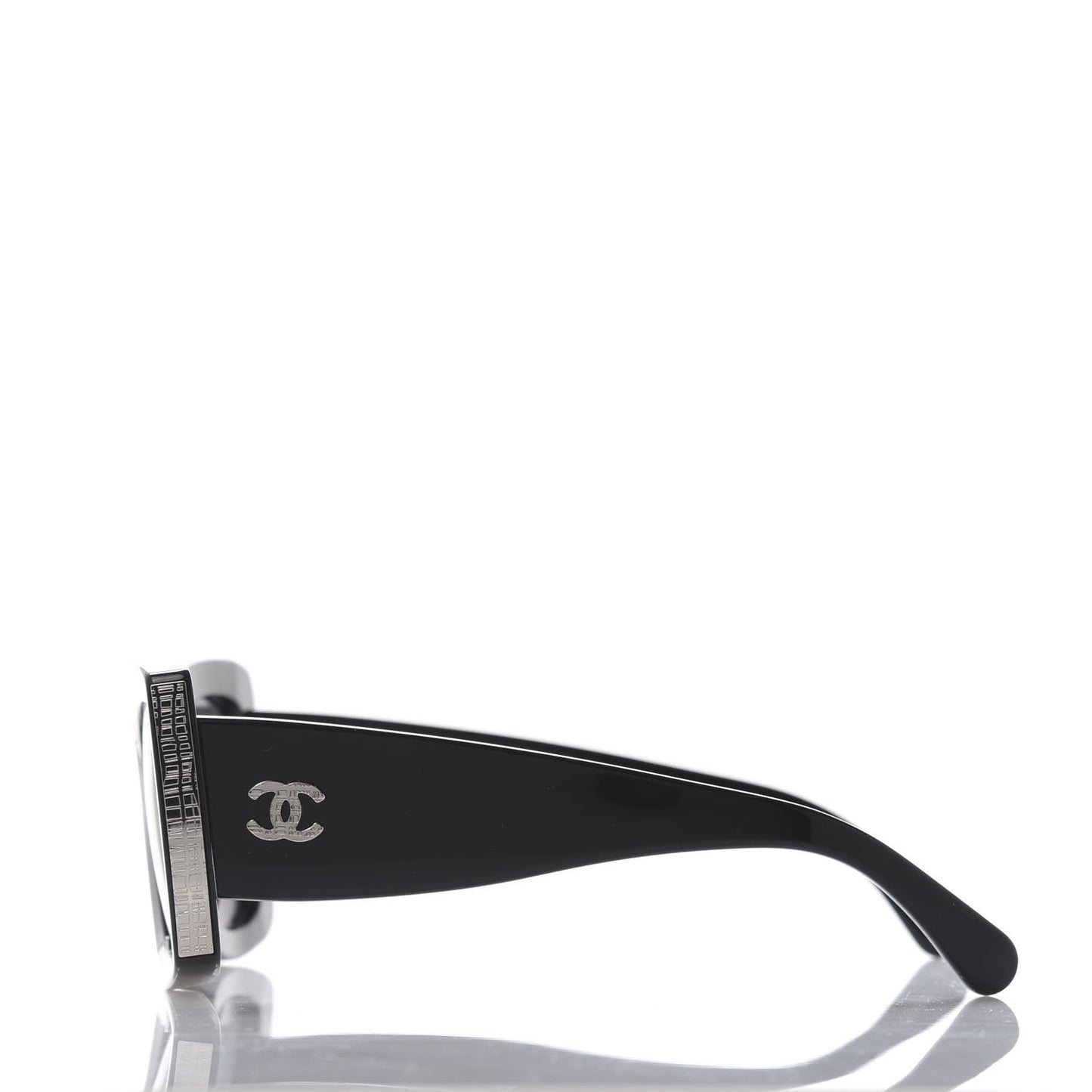 Acetate Rectangle Sunglasses 5435 Black