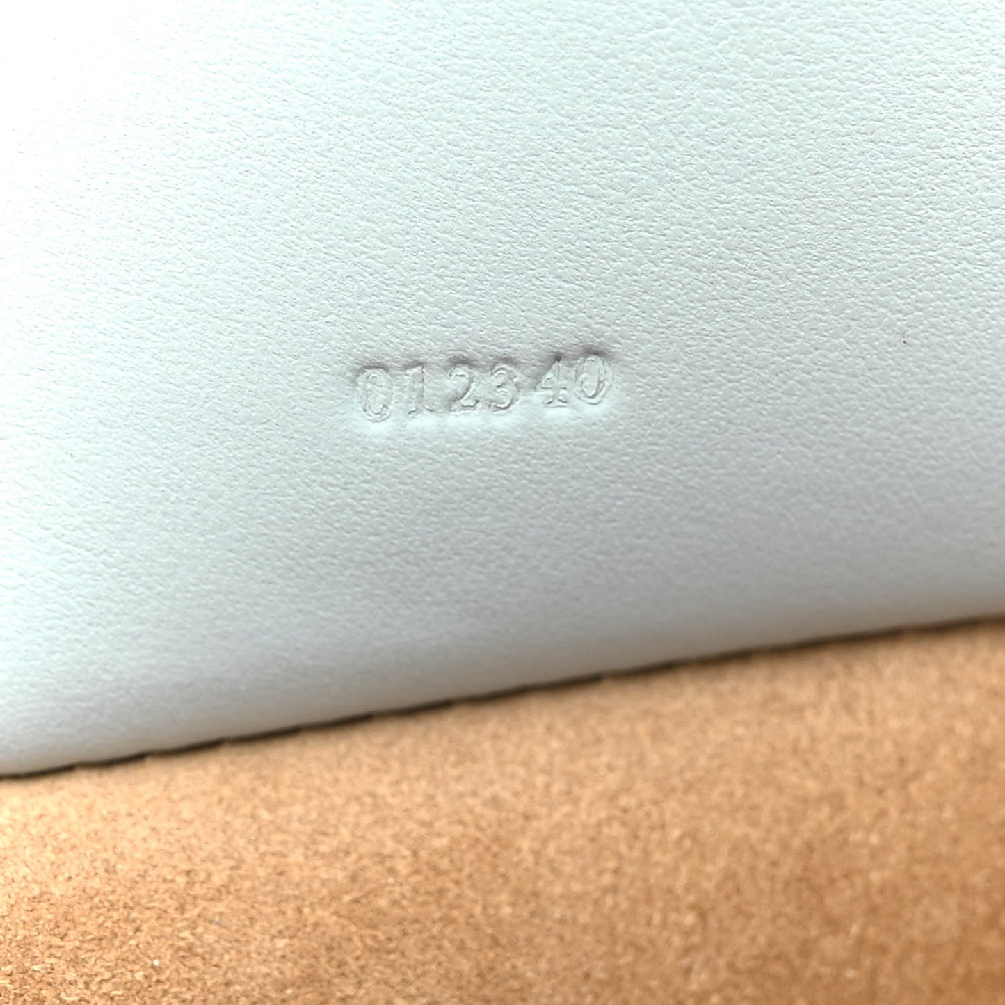 X SUNA FUJITA Shiny Calfskin Penguin Mini Puzzle Fold Tote Blue Iceberg