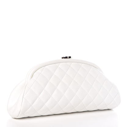 Chanel Caviar Quilted Timeless Clutch White 3 of 10