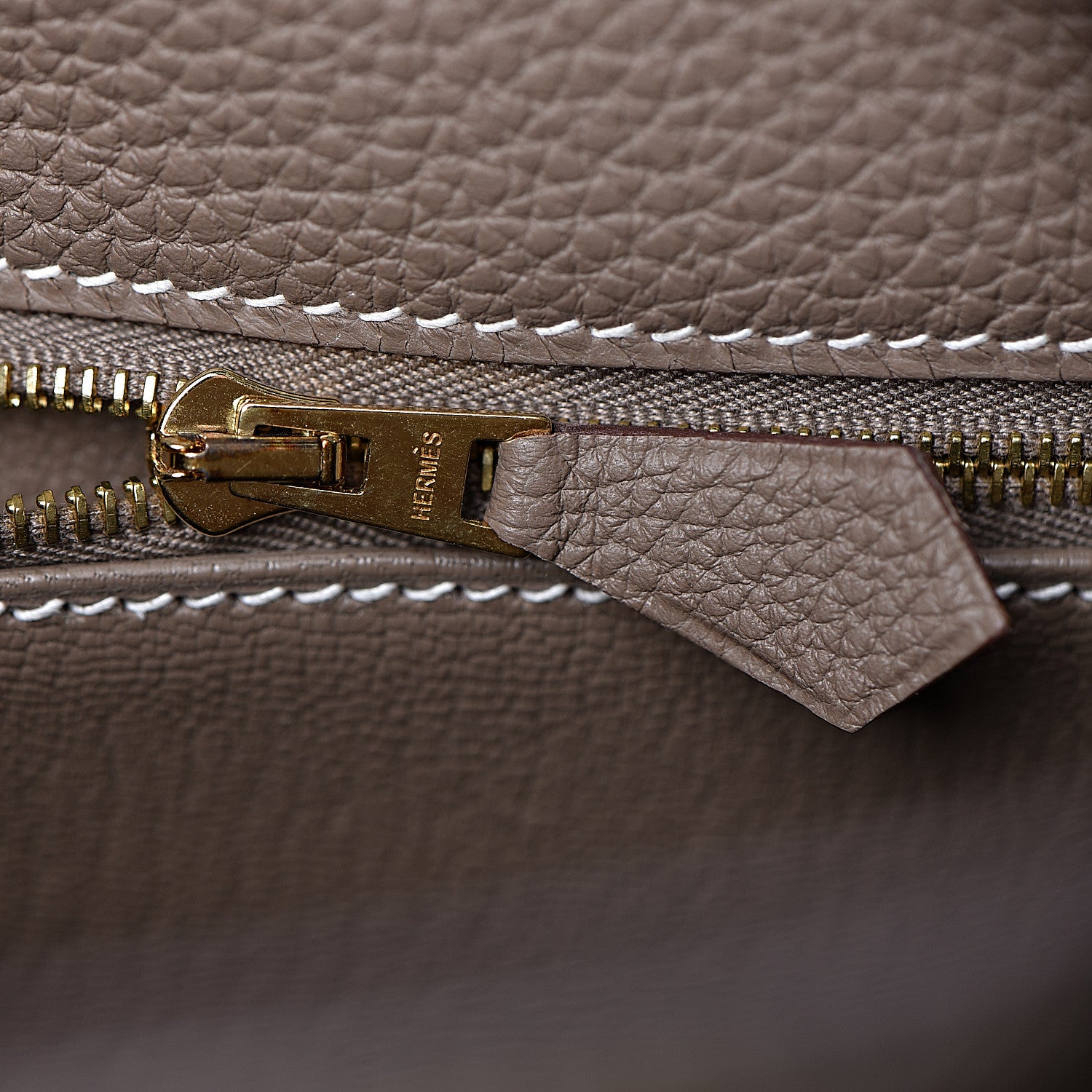 Hermes Togo Kelly Retourne 28 Etoupe 21 of 38