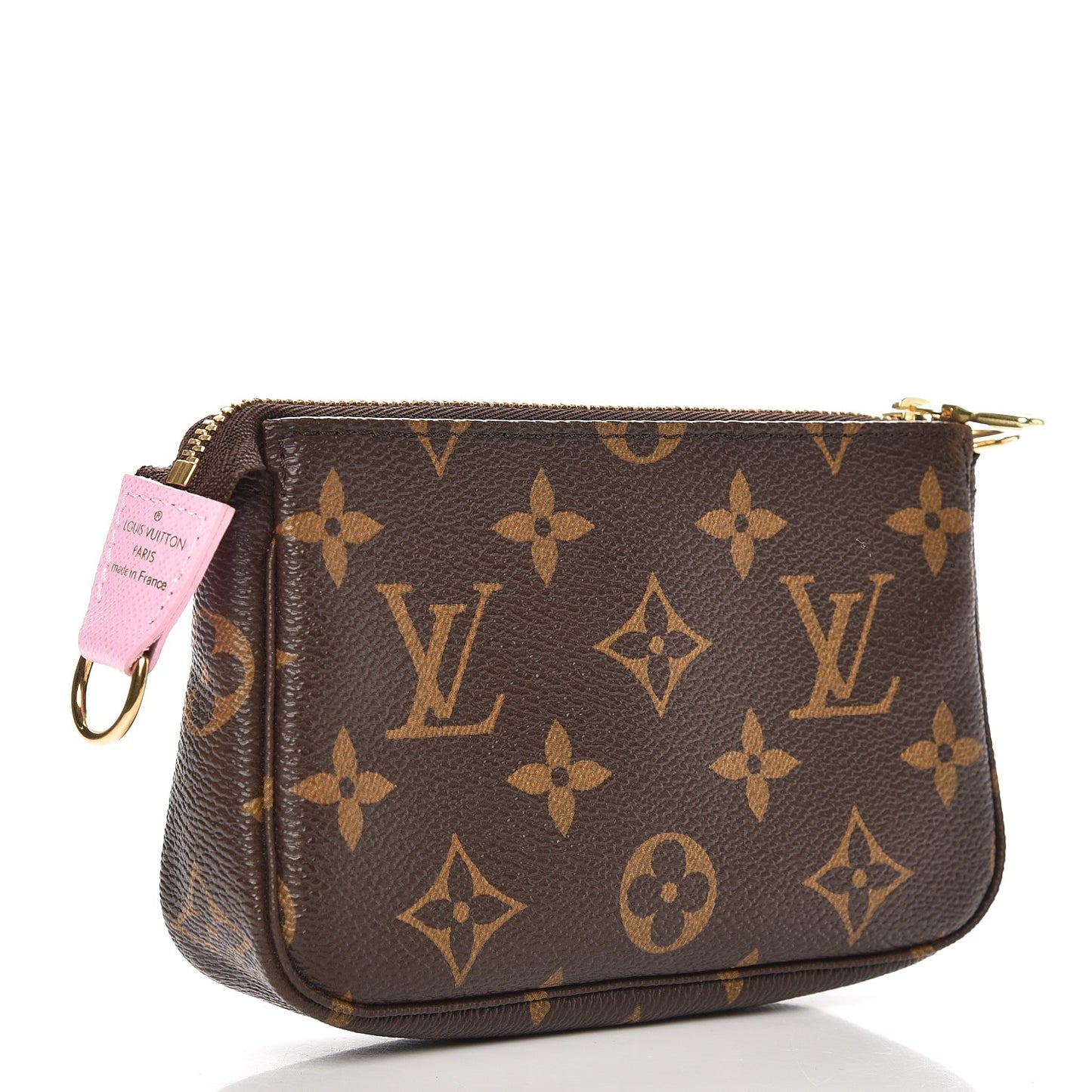 Monogram 2016 Christmas Animation Mini Pochette Accessories Rose Ballerine