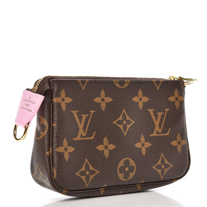 Louis Vuitton Monogram 2016 Christmas Animation Mini Pochette Accessories Rose Ballerine 3 of 7