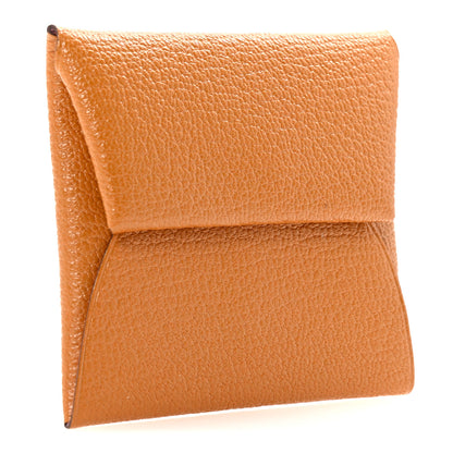 Hermes Chevre Mysore Bastia Verso Coin Purse Caramel Mauve Sylvestre 3 of 7