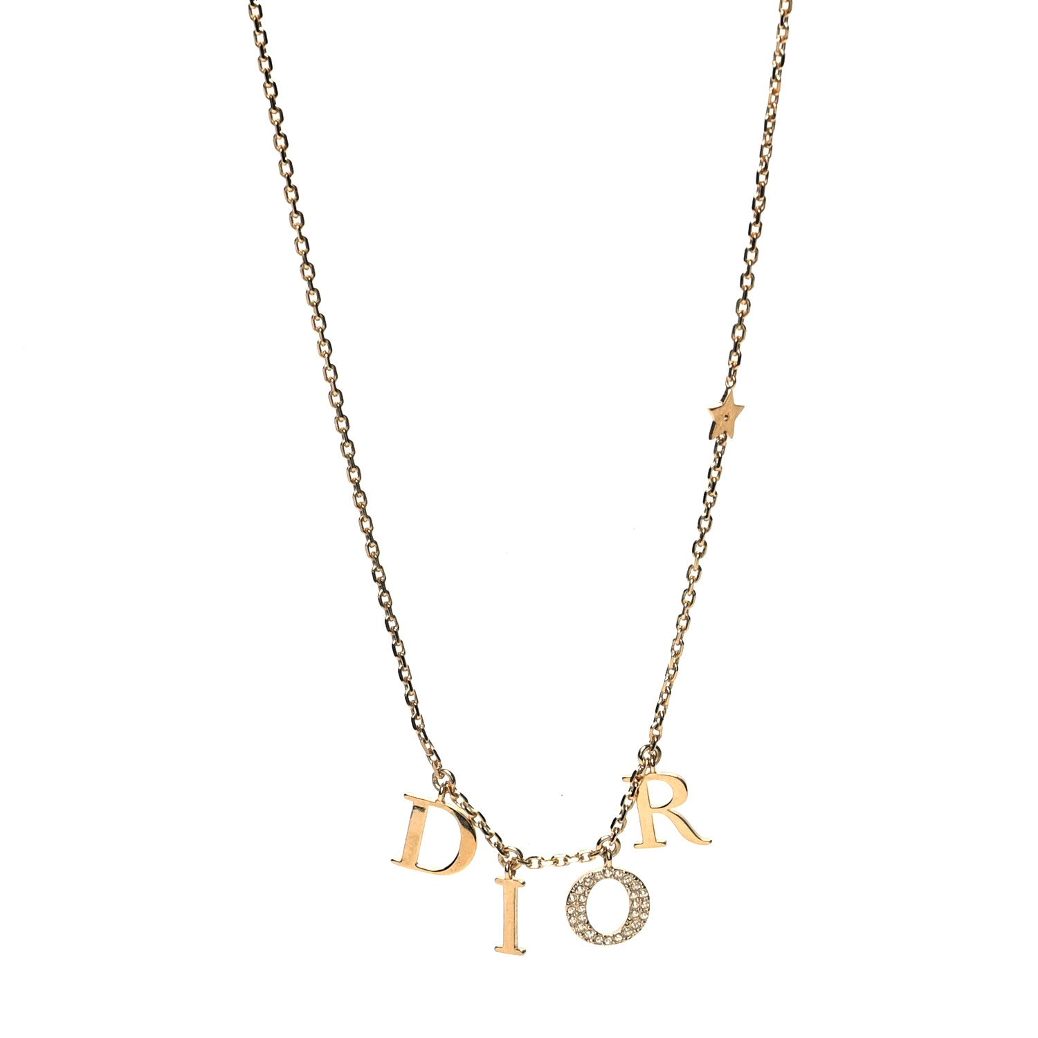 Christian Dior Crystal Dio(r)evolution Necklace Gold 1 of 5