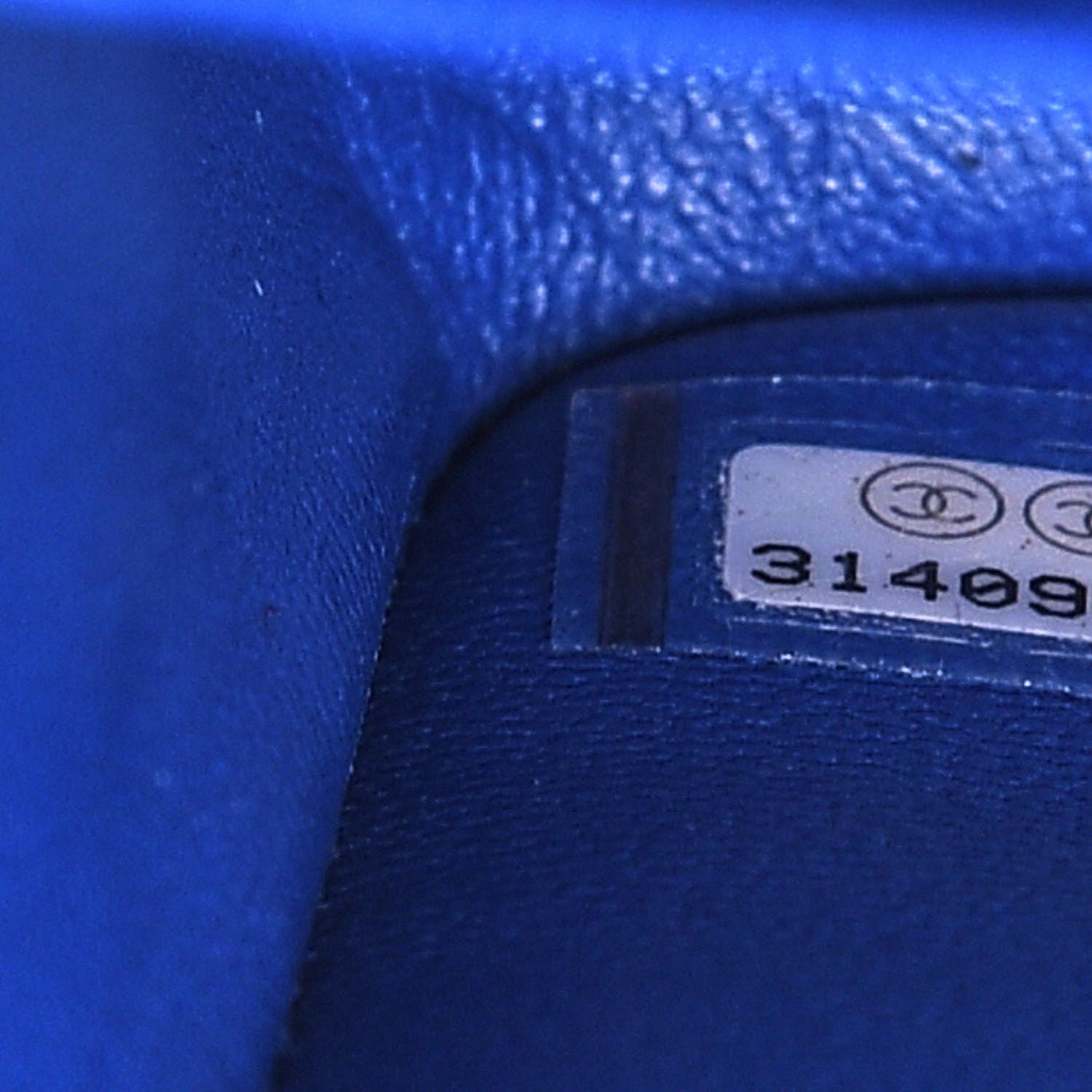 Chanel Caviar Chevron Quilted Small Double Flap Blue 9 of 11