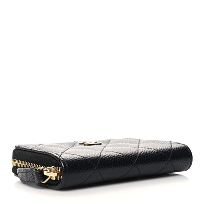 Chanel Caviar Quilted Zip Coin Purse Black 4 of 11