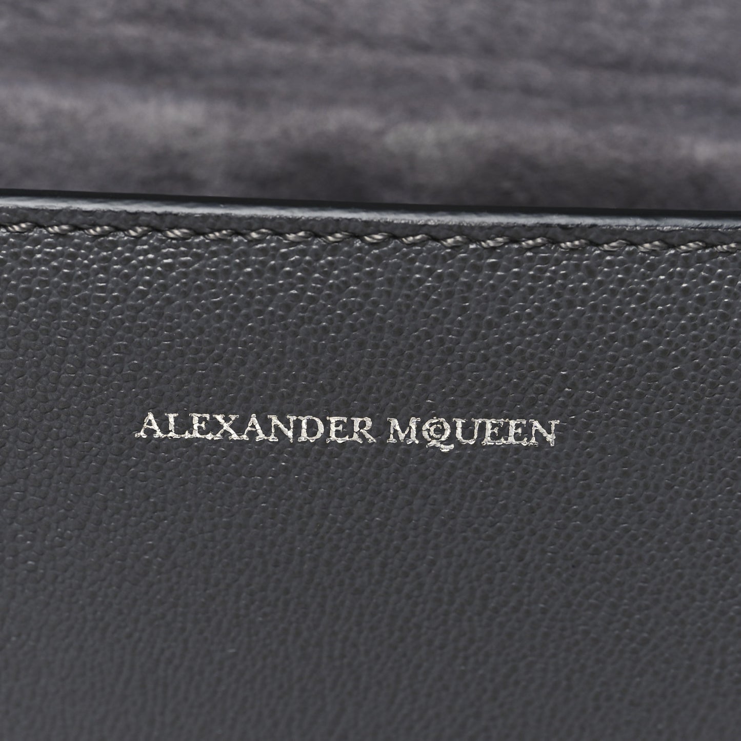 Calfskin Medium Insignia Flap Grey